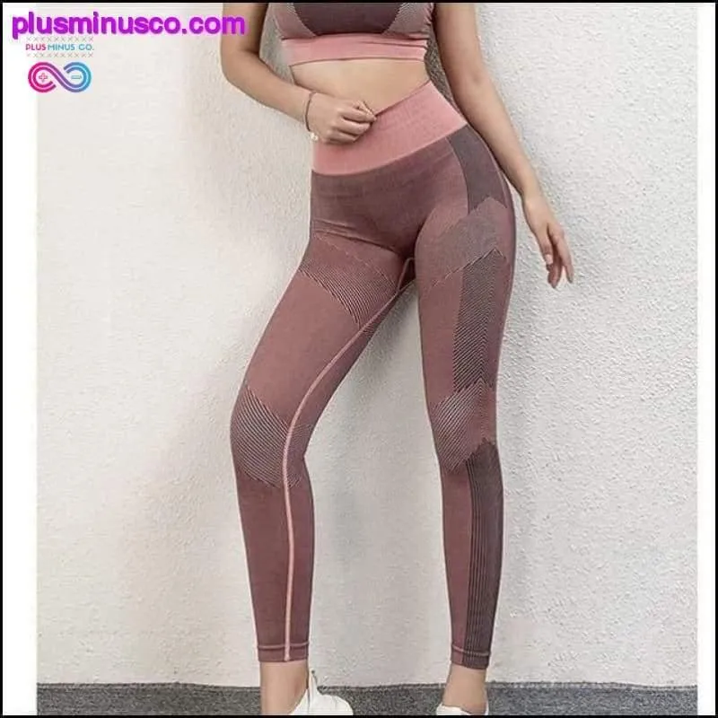 2 Piece Seamless Ombre Yoga Set Sports Bra and Leggings ||