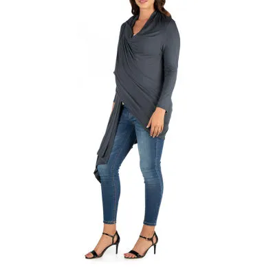 24seven Comfort Apparel Soft Shell Vests Maternity