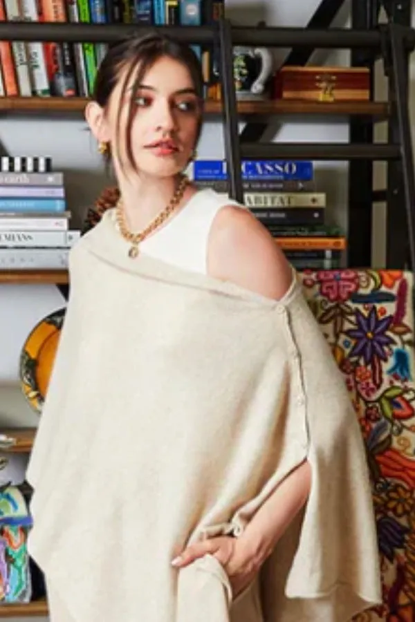 27 Miles Cashmere 3-way Poncho/Scarf  Various Colors