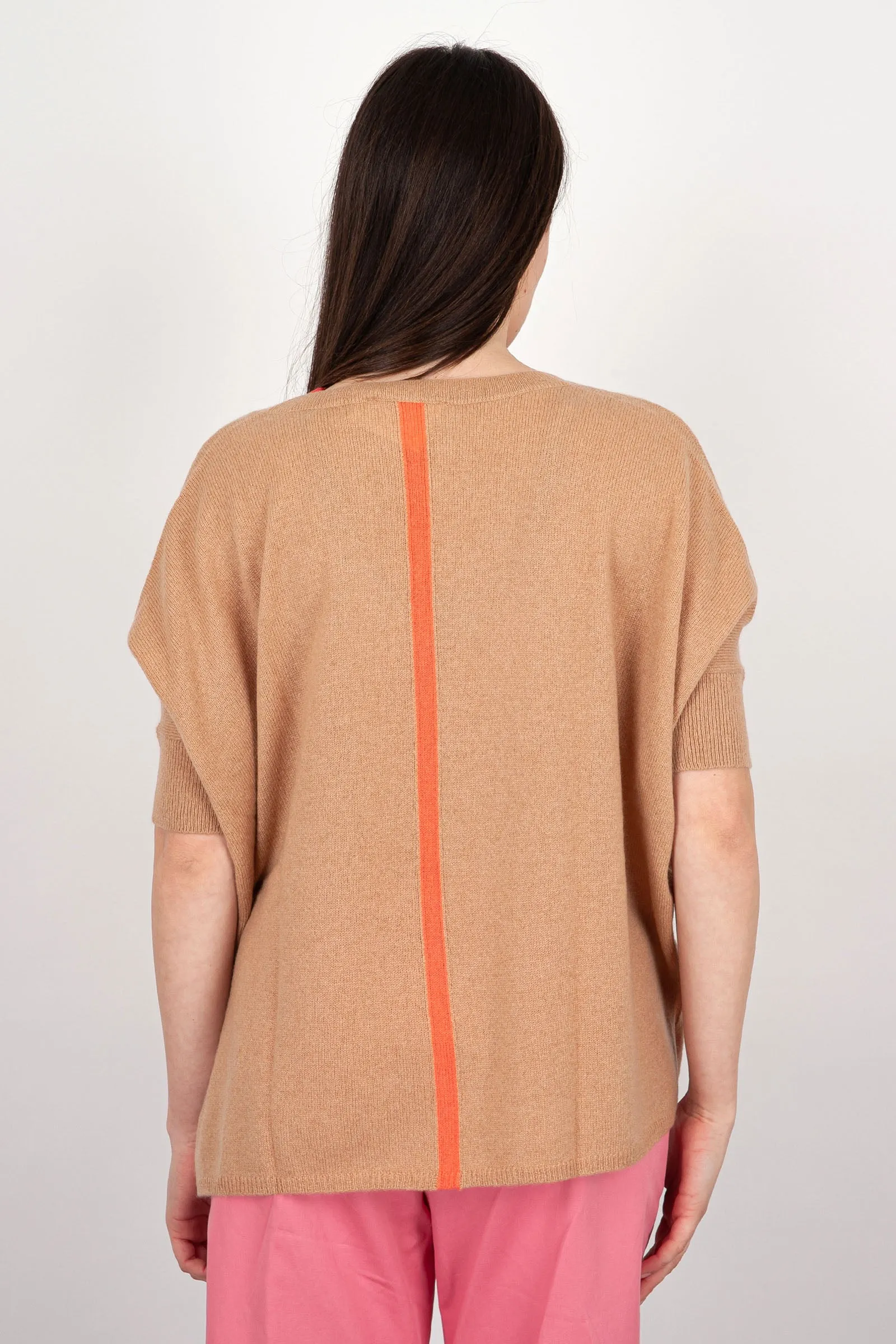 Absolut Cashmere Maglia Poncho Lana Beige