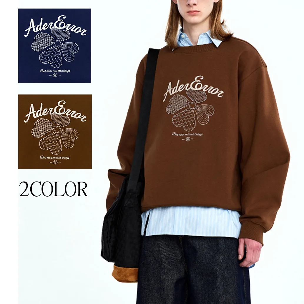 ADERERROR  |Unisex Street Style Long Sleeves Plain Cotton Logo