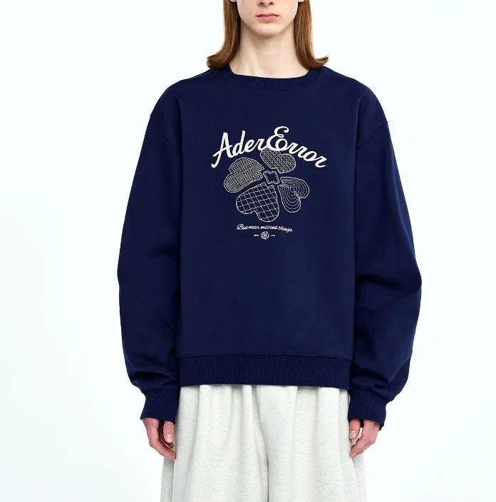 ADERERROR  |Unisex Street Style Long Sleeves Plain Cotton Logo