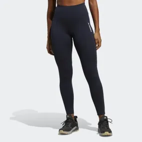 adidas Terrex Multi Trail Running Tights Womens Navy Leggings Pocket Parley