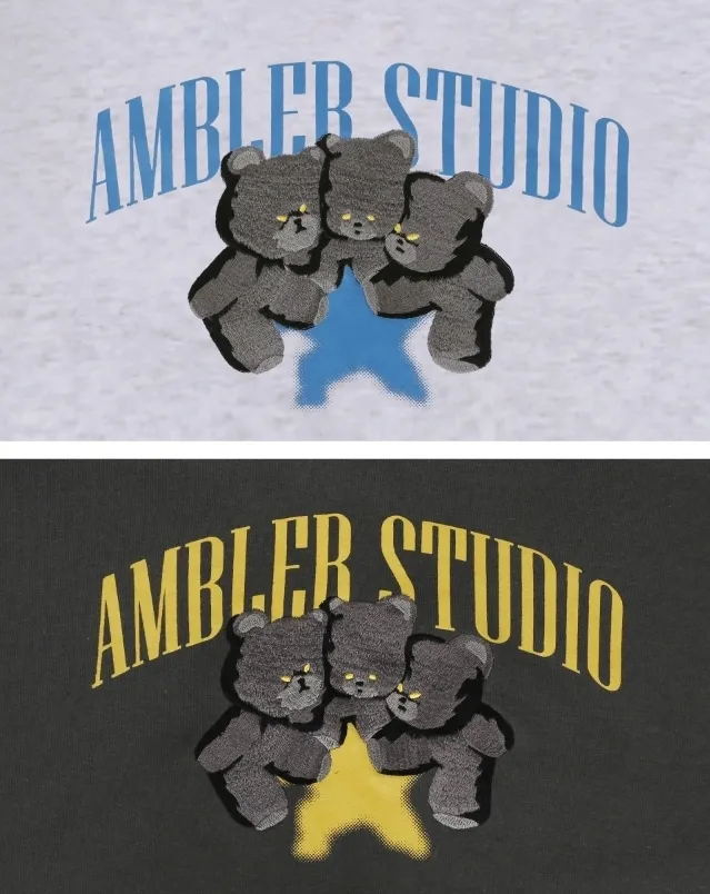 AMBLER  |Unisex Street Style Long Sleeves Plain Logo