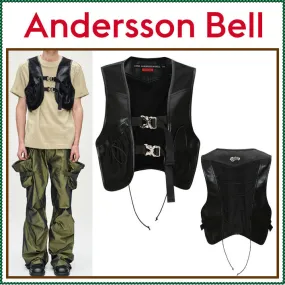 ANDERSSON BELL  |Street Style Plain Logo Vests & Gillets