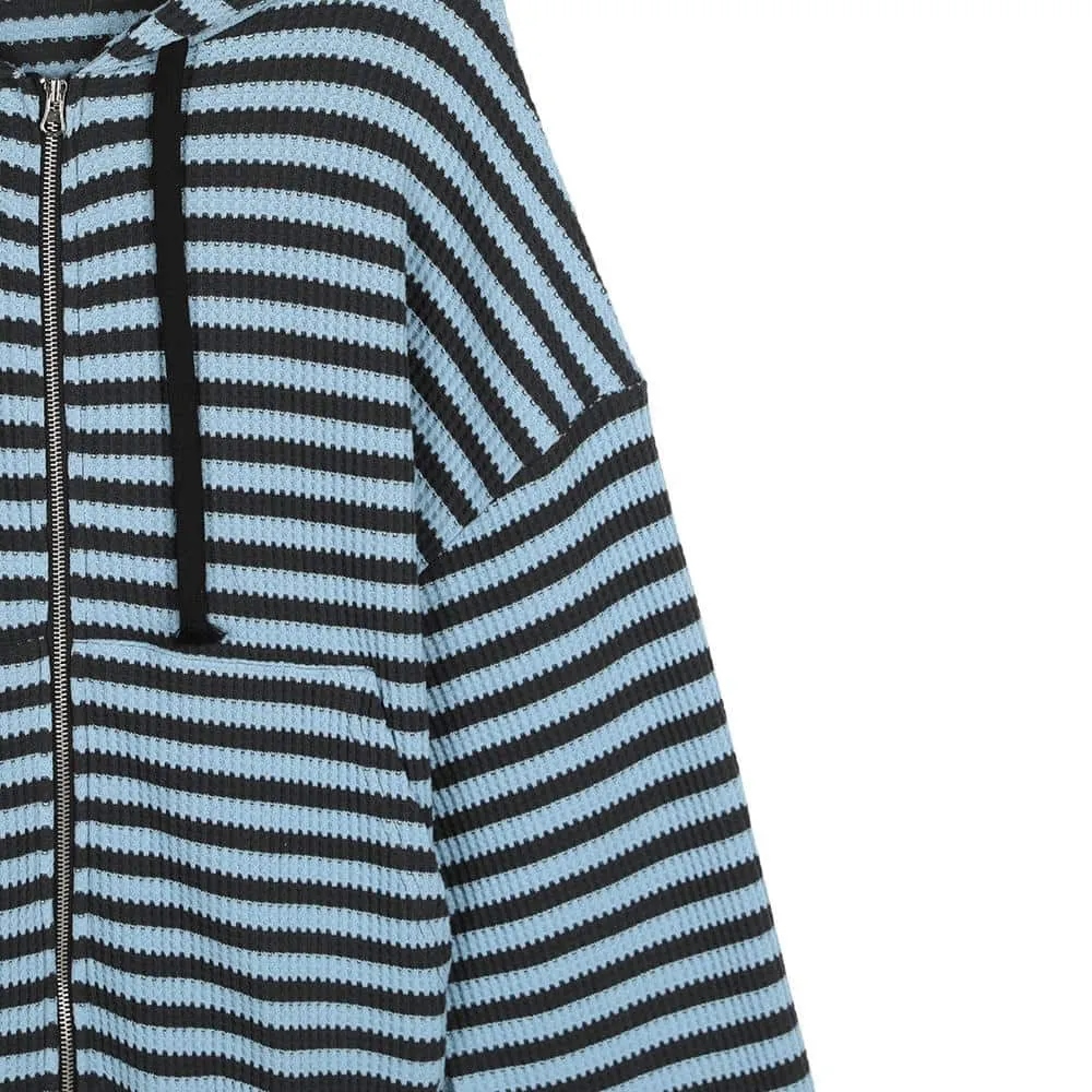 ASCLO  |Stripes Unisex Street Style Long Sleeves Oversized Hoodies