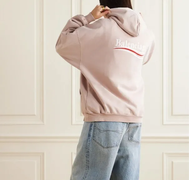 BALENCIAGA  |Street Style Long Sleeves Plain Cotton Oversized Logo