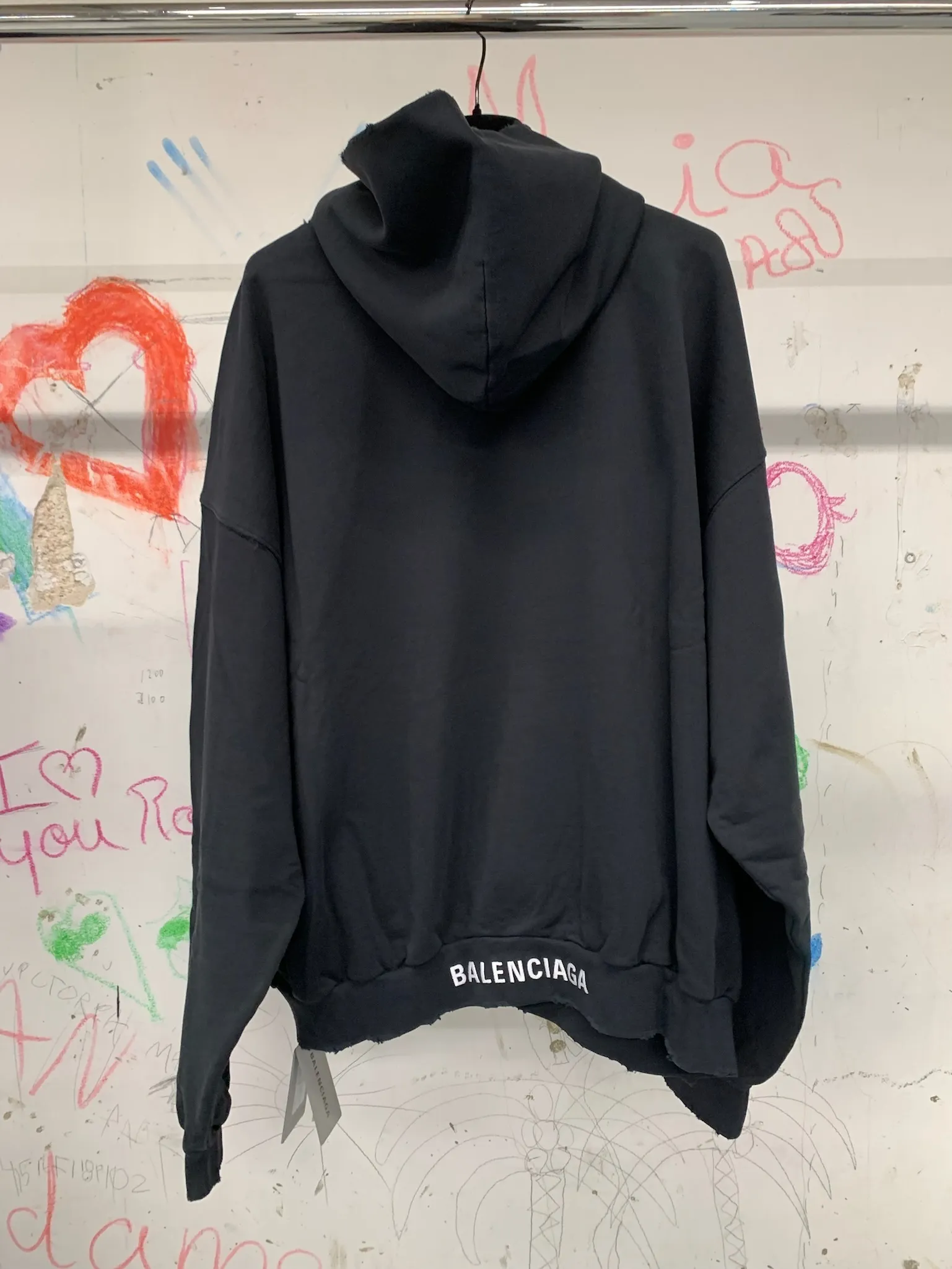 BALENCIAGA  |Unisex Street Style Long Sleeves Plain Cotton Medium Long