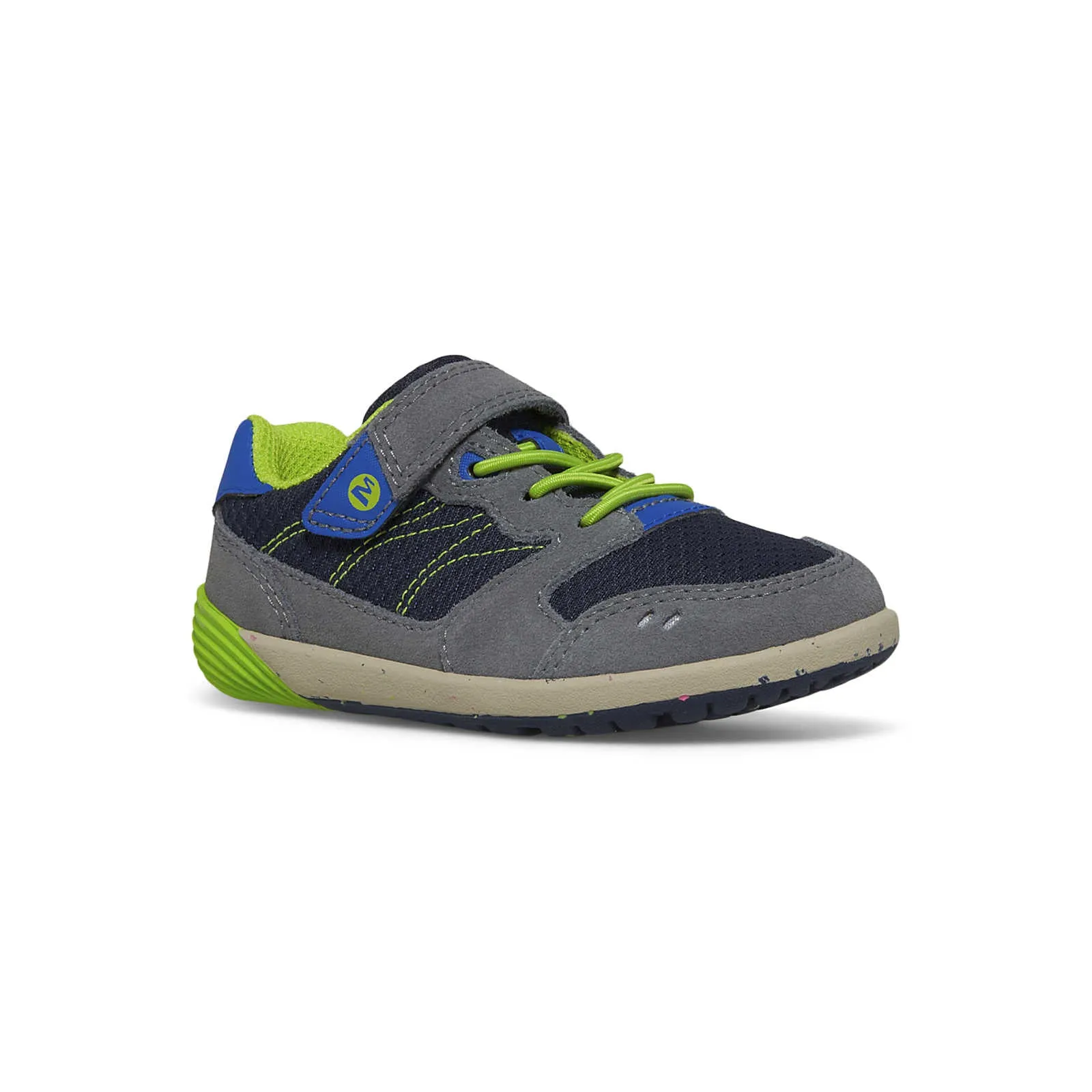 Bare Steps Kid's A83 Sneaker - Navy/Green