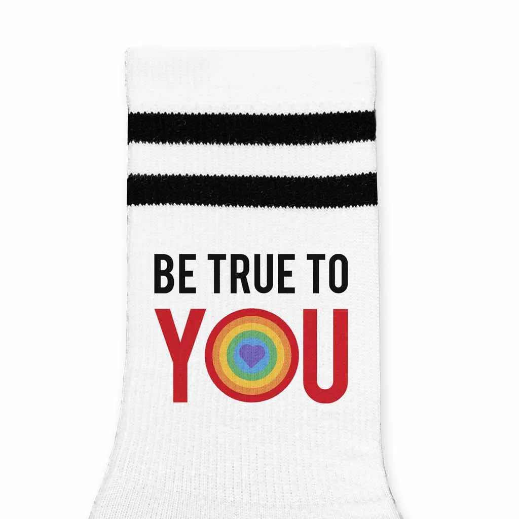 Be True to You Cotton Crew Socks