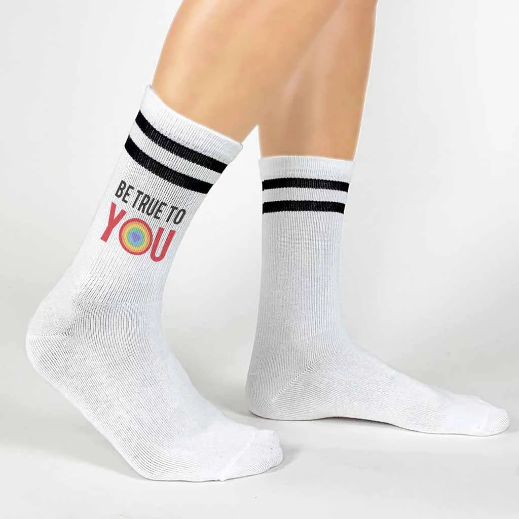 Be True to You Cotton Crew Socks