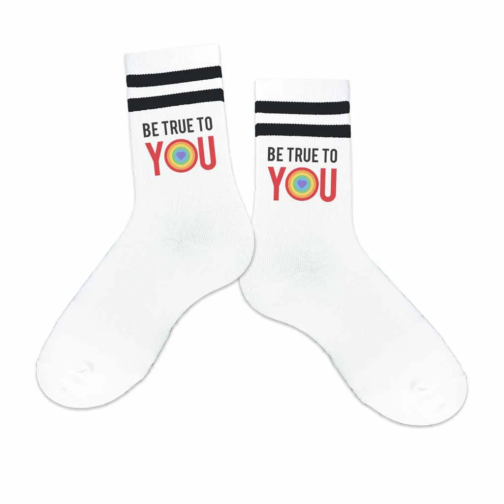 Be True to You Cotton Crew Socks