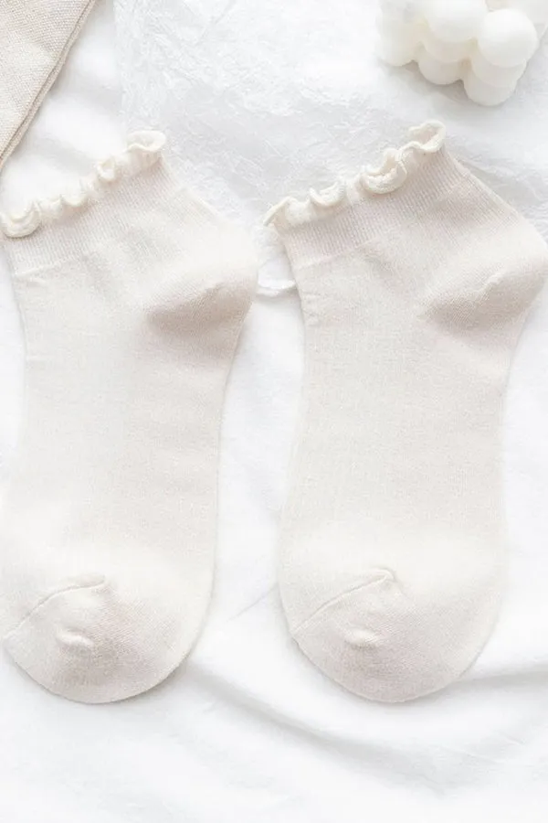 BK Lace Top Ankle Socks