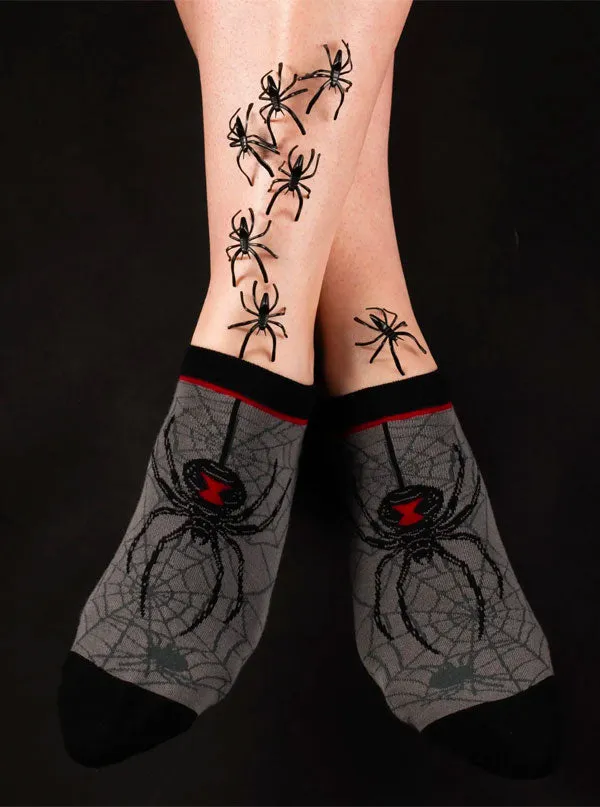 Black Widow Spider Ankle Socks