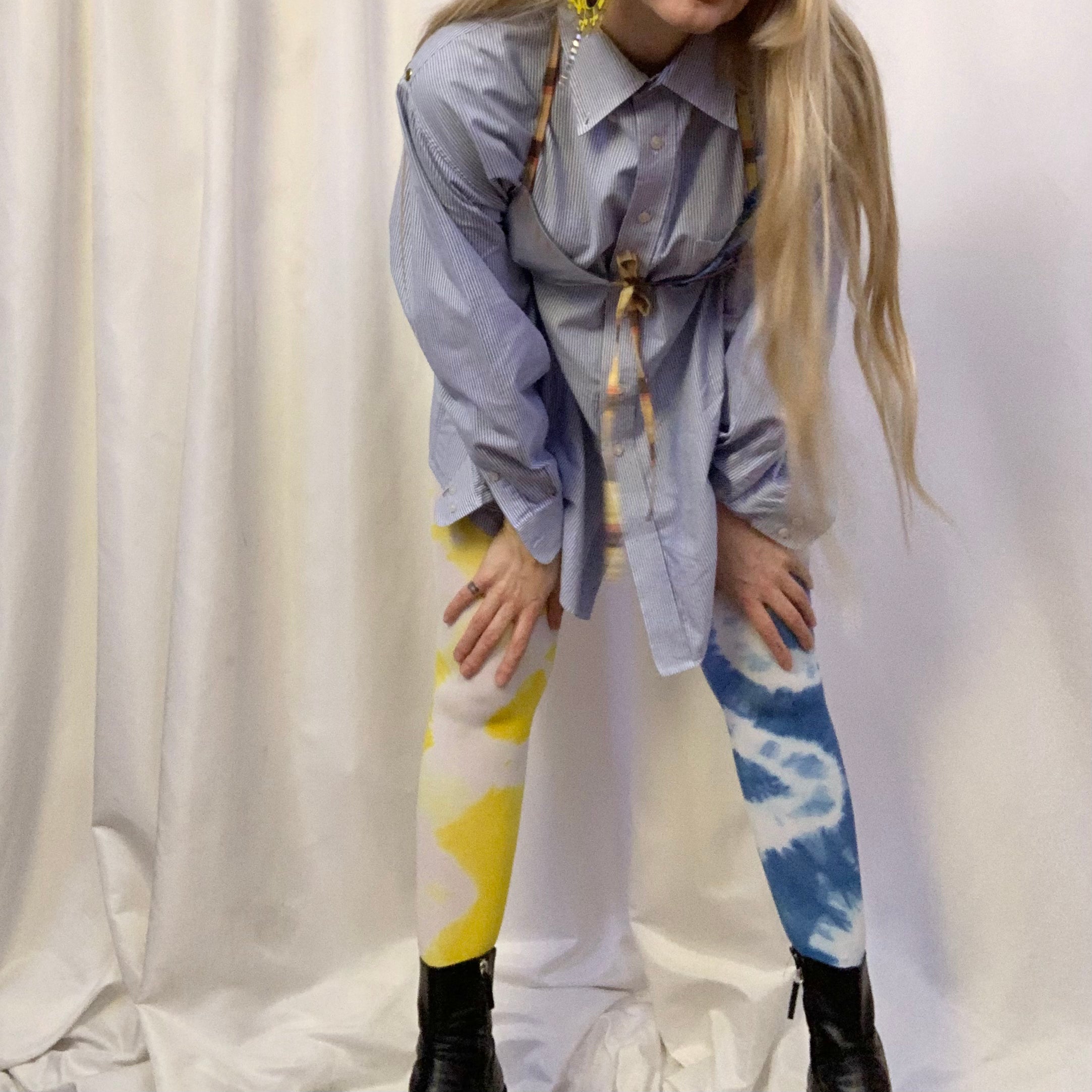 Blueberry lemon drama tights