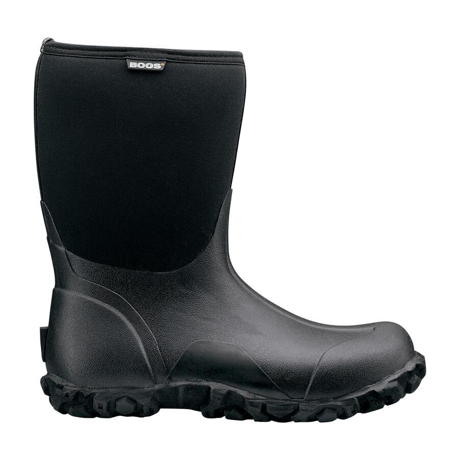 Bogs Men's Classic Mid Insulated Waterproof Snow Boots in Black