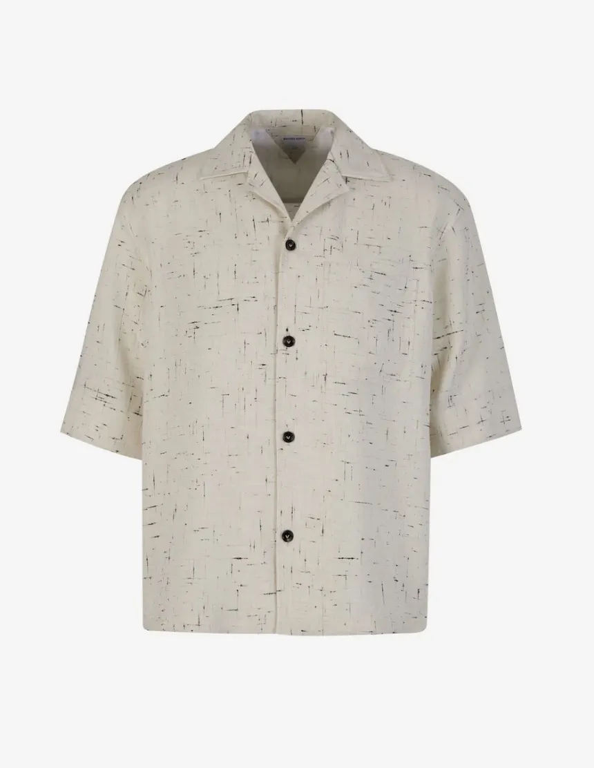 BOTTEGA VENETA  |Button-down Silk Short Sleeves Shirts