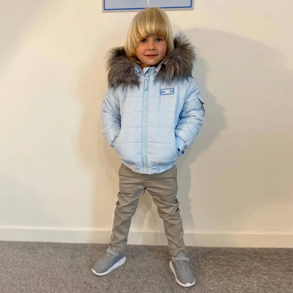 Boys Blue Puffer Jacket