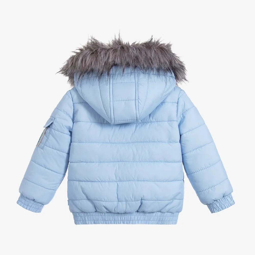 Boys Blue Puffer Jacket