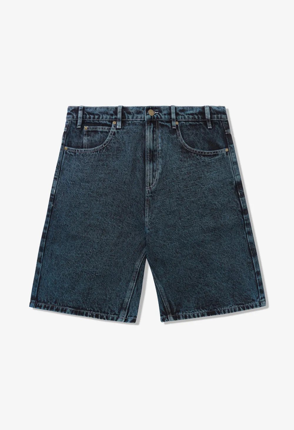 BUTTER GOODS Applique denim shorts