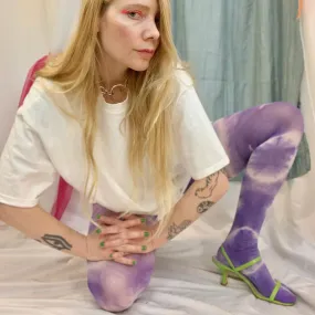 Carebear tie dye tights