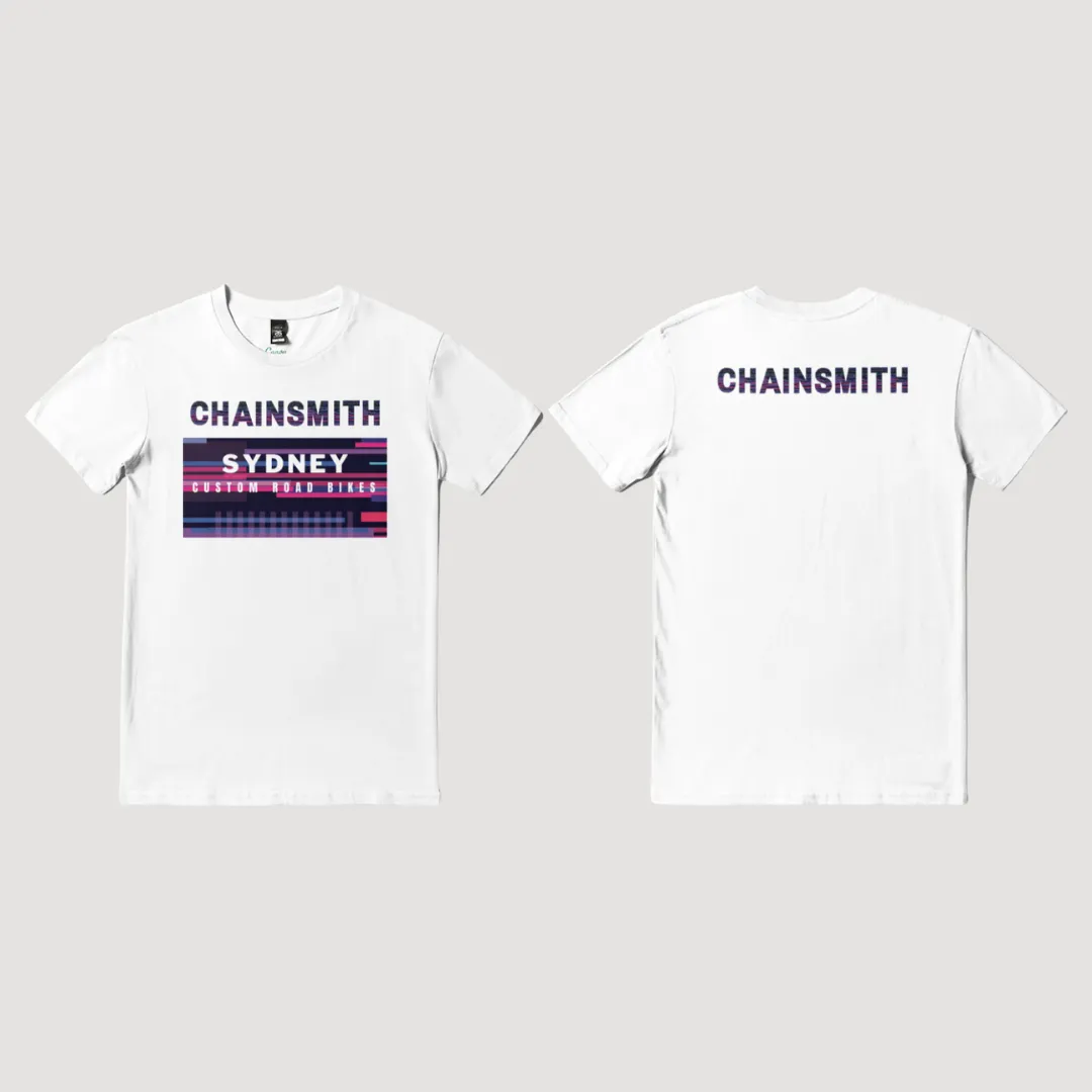 CHAINSMITH SYDNEY BIKE SHOP WHITE T-SHIRT ACCESSORY