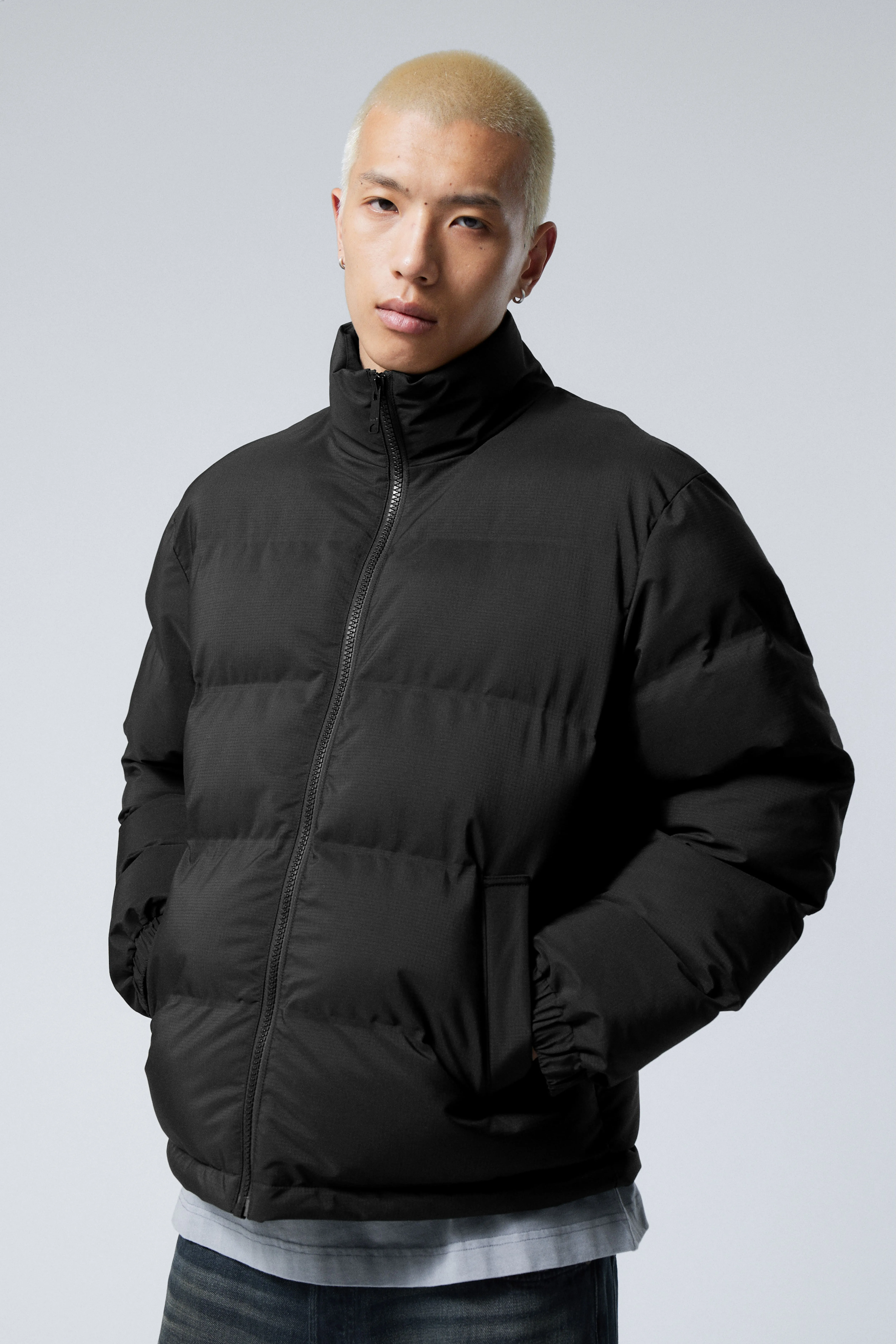 Cole Puffer Jacket - Long sleeve - Short - Black - Men | H&M GB