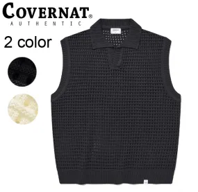 COVERNAT  |Unisex Street Style Plain Logo Vests & Gillets