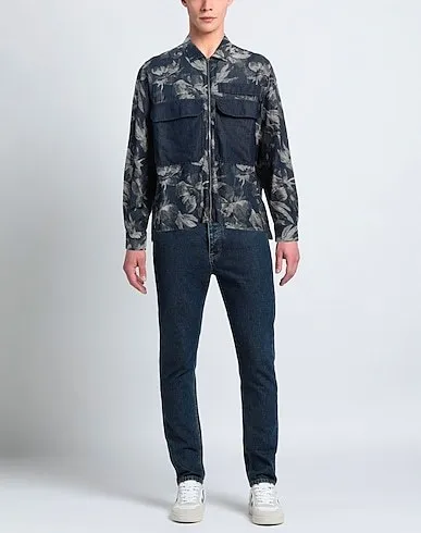 EMPORIO ARMANI  |Button-down Denim Long Sleeves Shirts