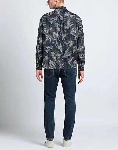 EMPORIO ARMANI  |Button-down Denim Long Sleeves Shirts