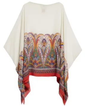 Engineer Kaleidoscope Silk Poncho