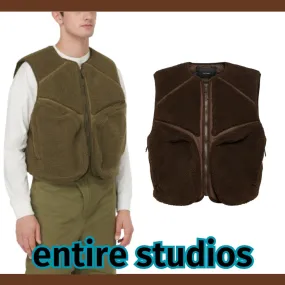 entire studios  |Street Style Plain Vests & Gillets