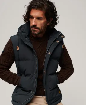 Everest Hooded Puffer Gilet | Nordic Chrome Navy