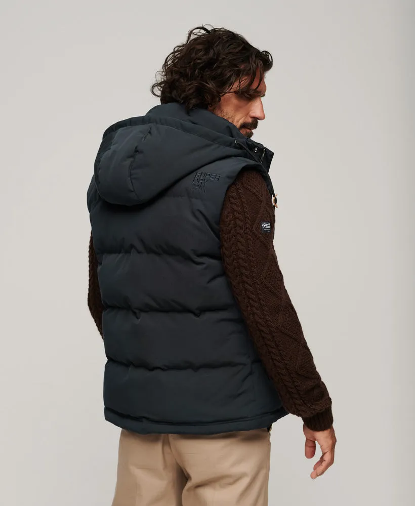 Everest Hooded Puffer Gilet | Nordic Chrome Navy