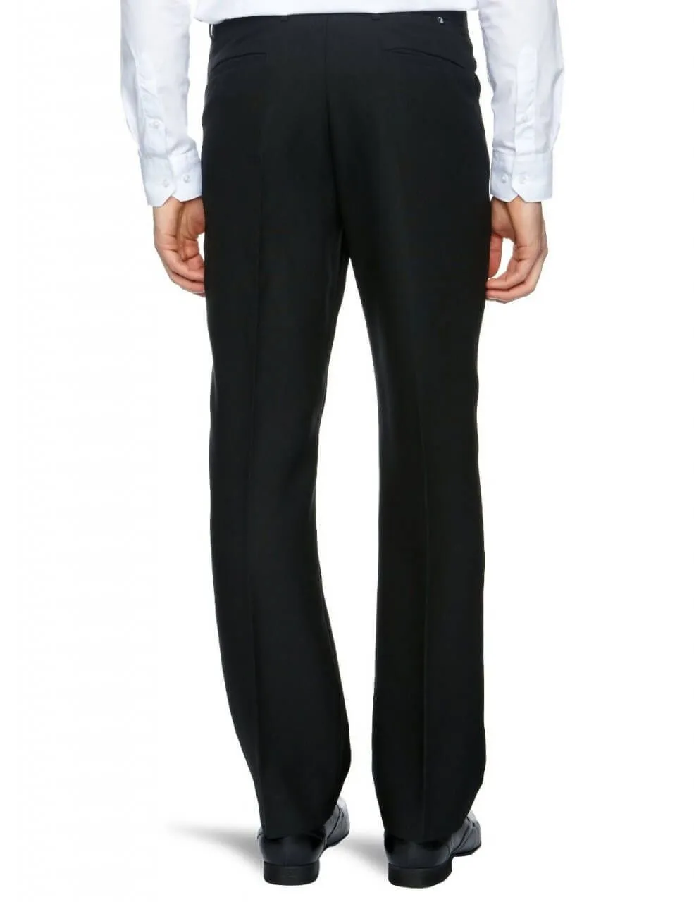 Farah Hopsack Weave Trousers Black