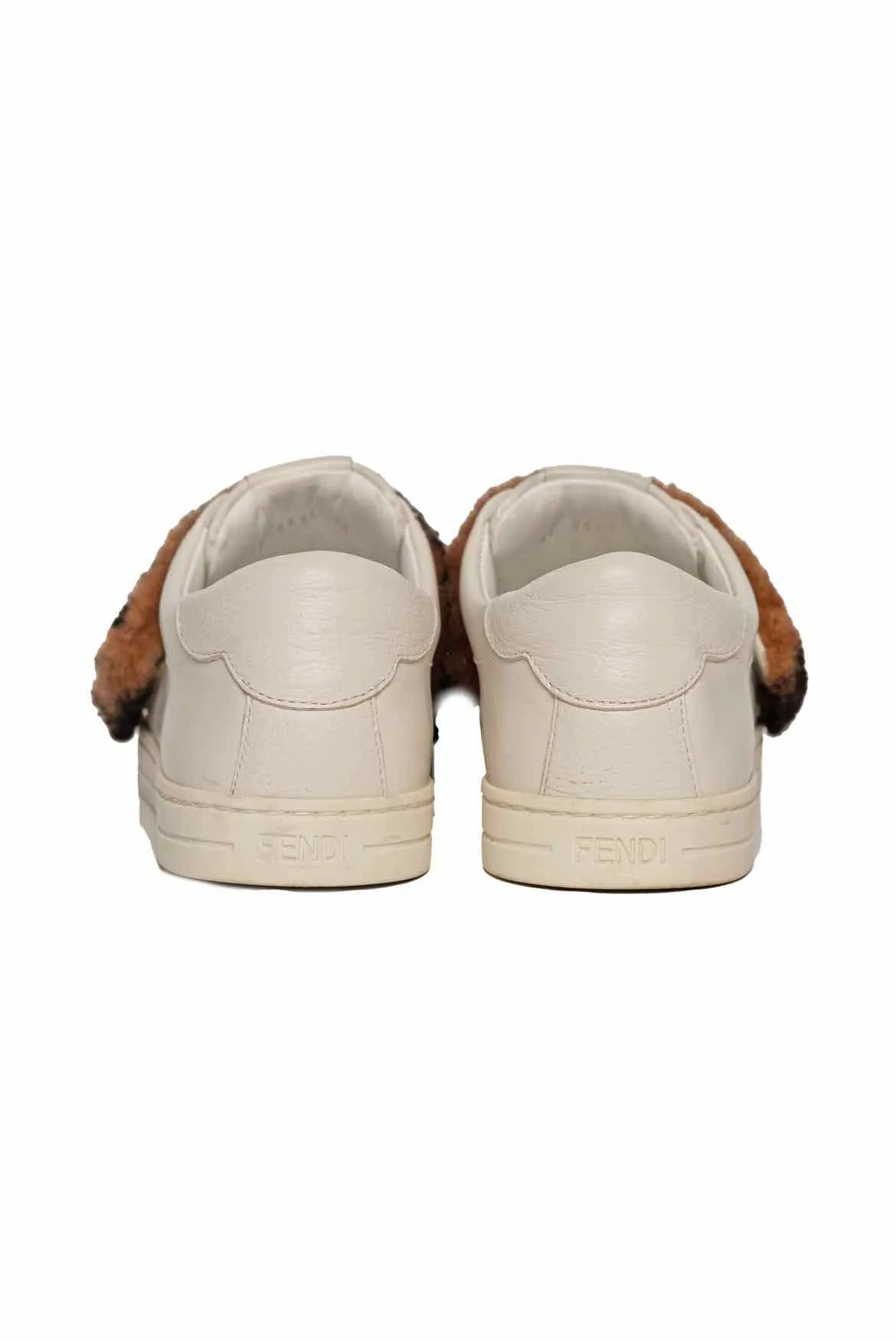 Fendi Size 36 Vitello Shearling FF Sneaker