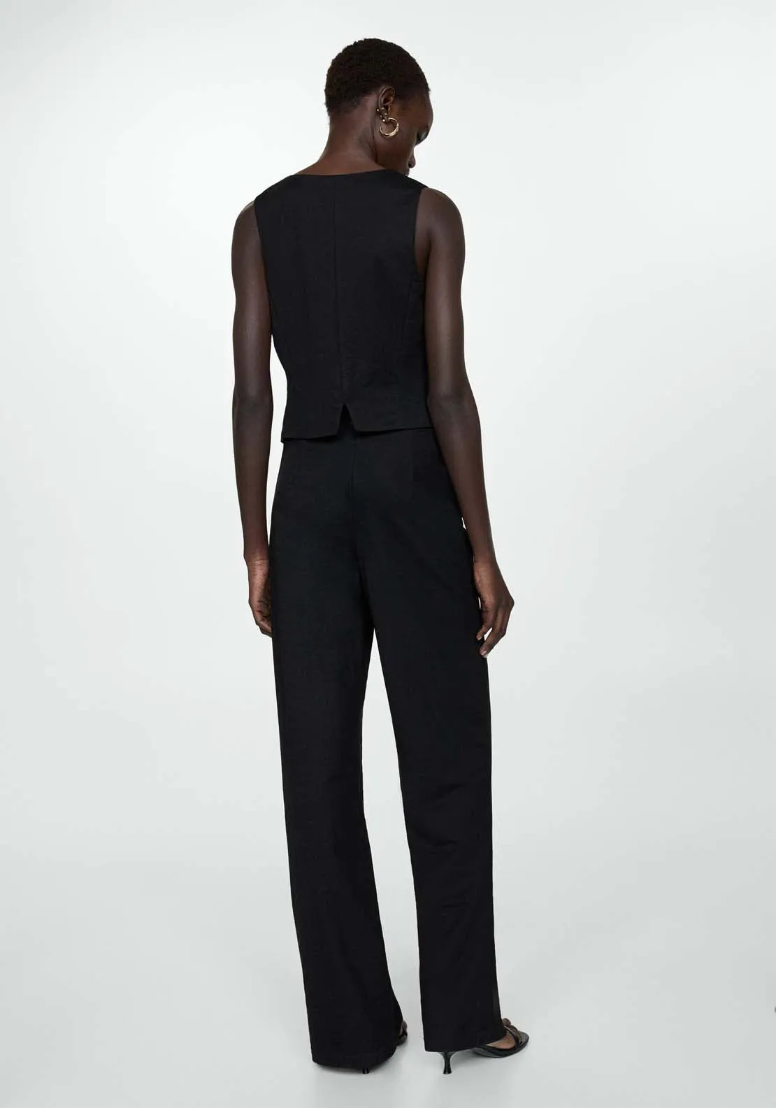 Flowy straight-fit trousers