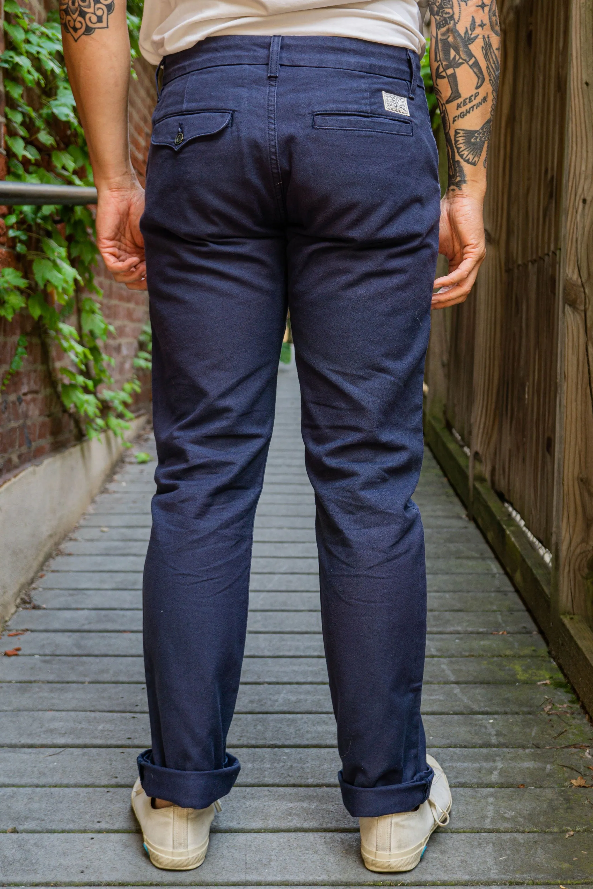 Freenote Cloth Workers Chino Slim Fit - Navy