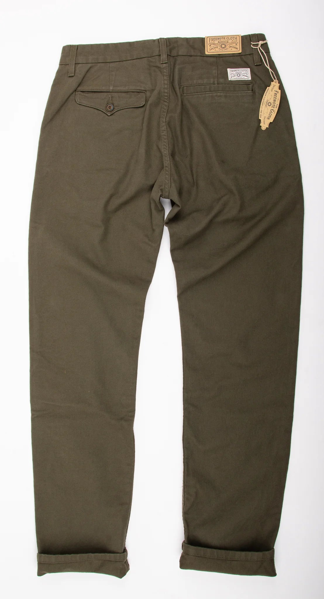 Freenote Cloth Workers Chino Slim Fit - Olive