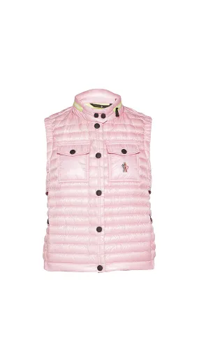 Gumiane Puffer Gillet - Light Pink