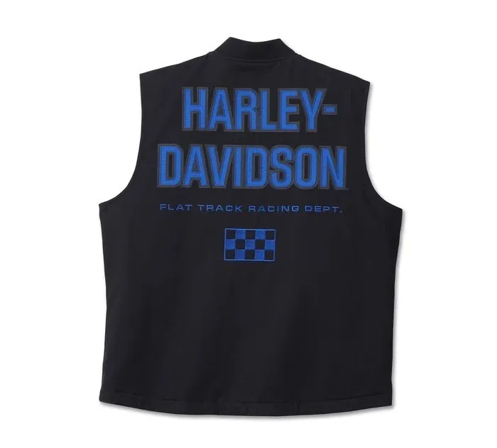 Harley Davidson  |Blended Fabrics Plain Logo Vests & Gillets