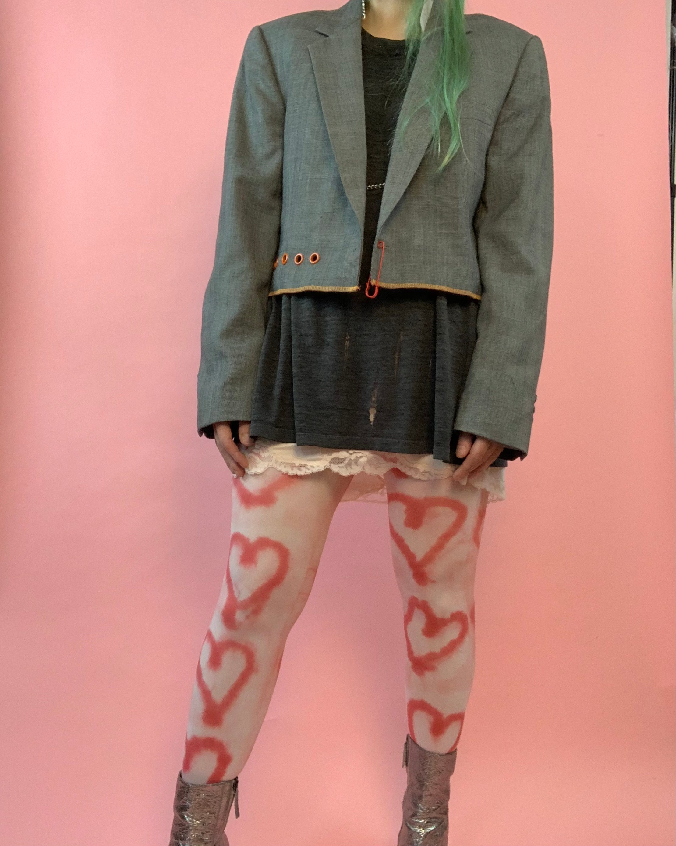 Heart drip tights