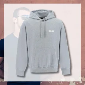 Hugo Boss  |Street Style Long Sleeves Plain Cotton Logo Hoodies