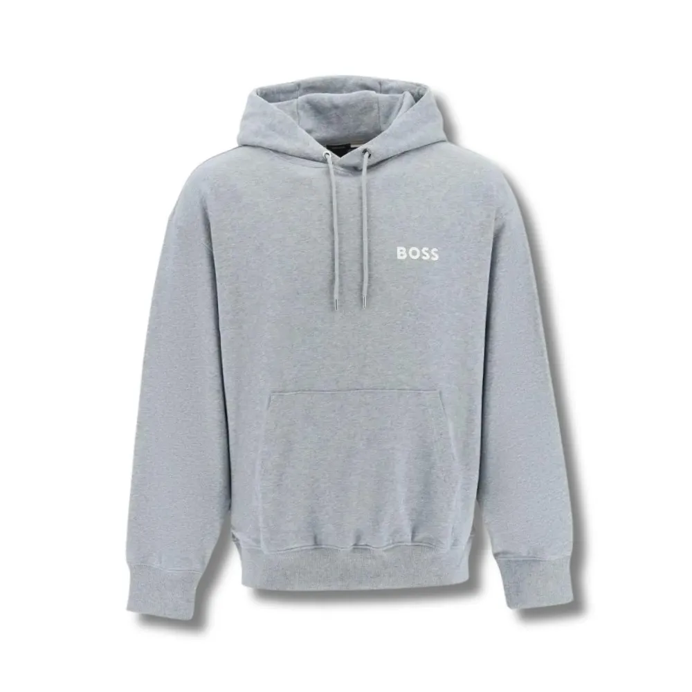 Hugo Boss  |Street Style Long Sleeves Plain Cotton Logo Hoodies