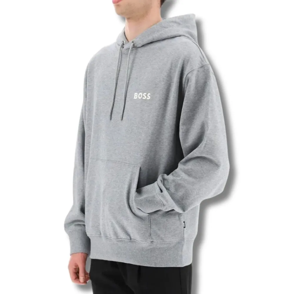 Hugo Boss  |Street Style Long Sleeves Plain Cotton Logo Hoodies