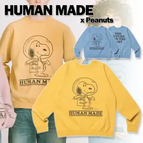 HUMAN MADE  |Unisex Street Style Long Sleeves Plain Logo Hoodies