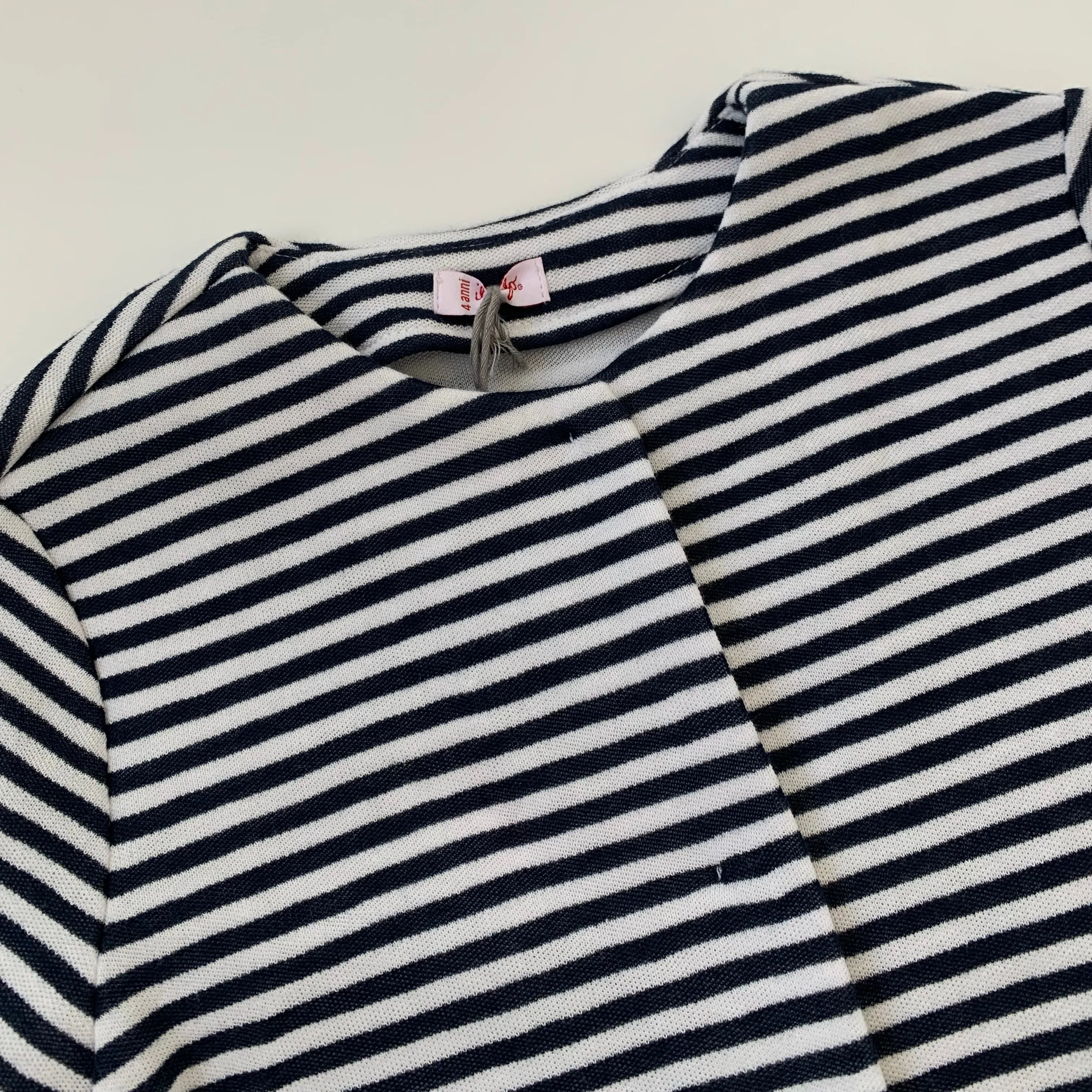 Il Gufo Navy And White Stripe Jacket: 4 Years & 6 Years (Brand New)