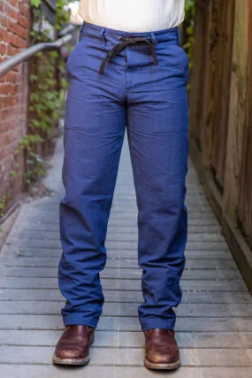 Indi + Ash Obelisk Pant - Handwoven Canvas Indigo