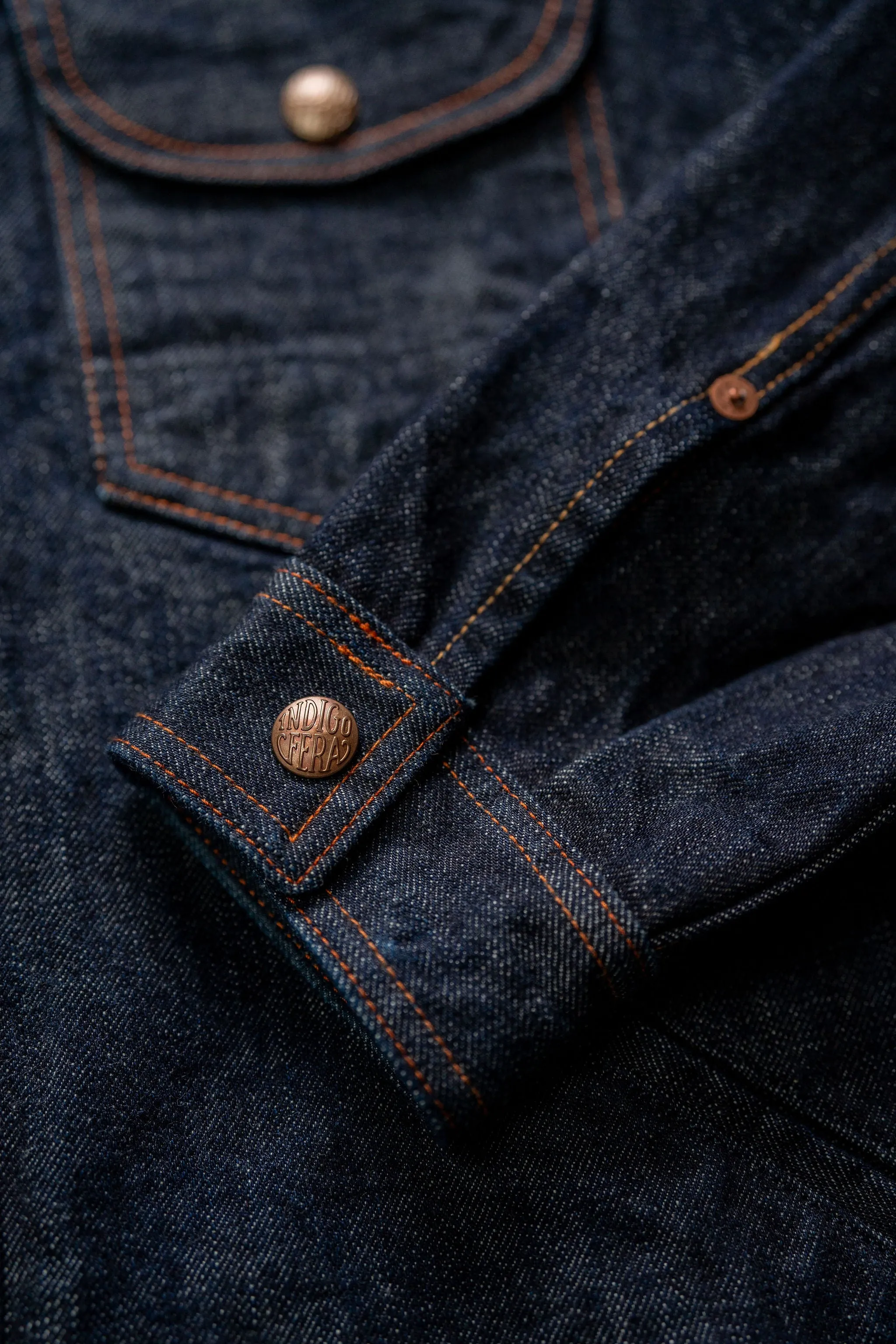 Indigofera Fargo Trucker - Rinsed Shiroyama 18oz