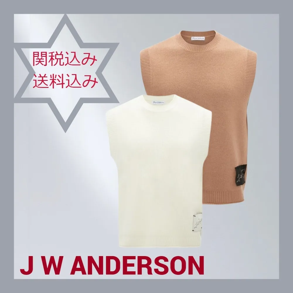 J W ANDERSON  |Plain Logo Designers Vests & Gillets